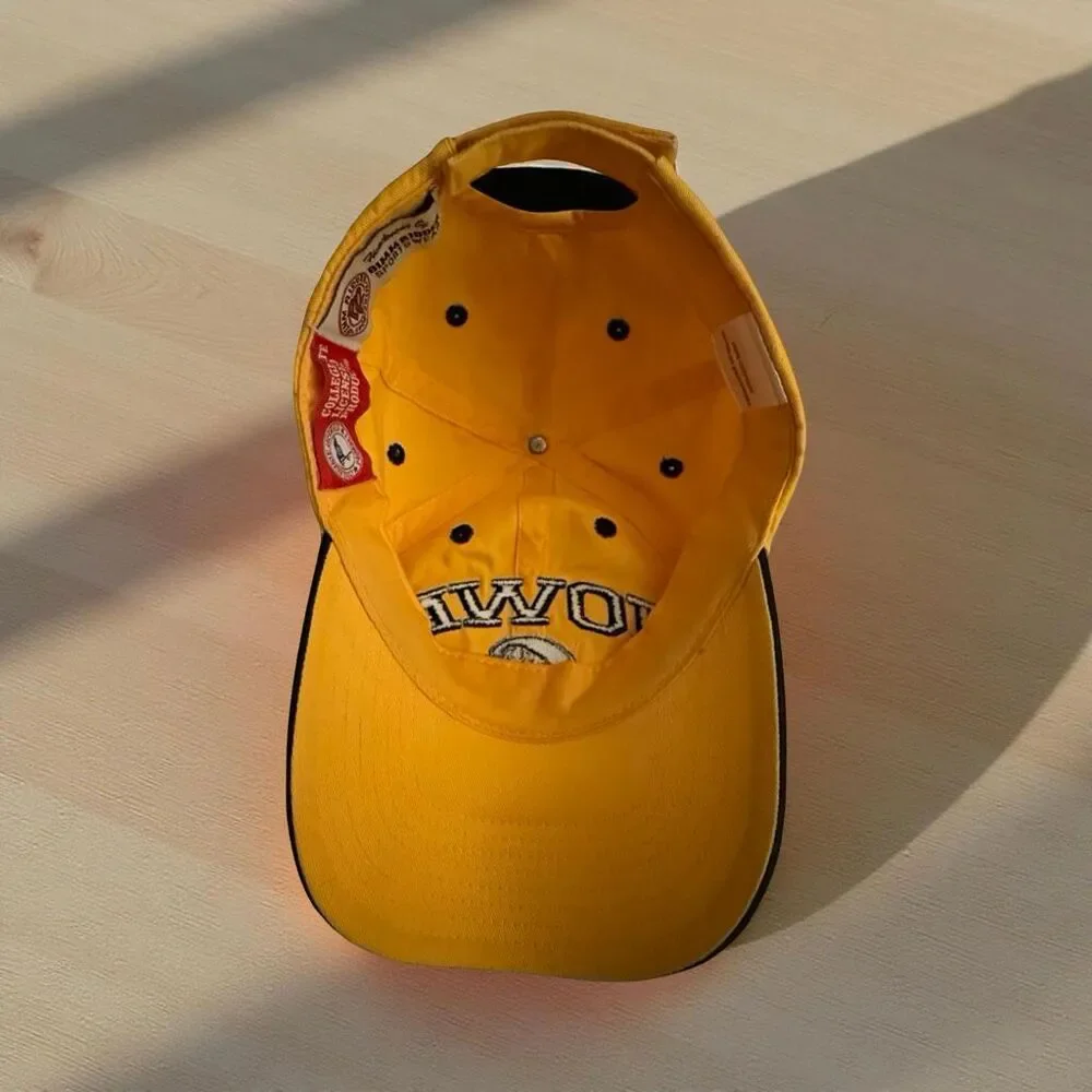 NCAA Iowa Hawkeyes Bimm Ridder The Game Hat Adjustable Strap Yellow Cotton Cap
